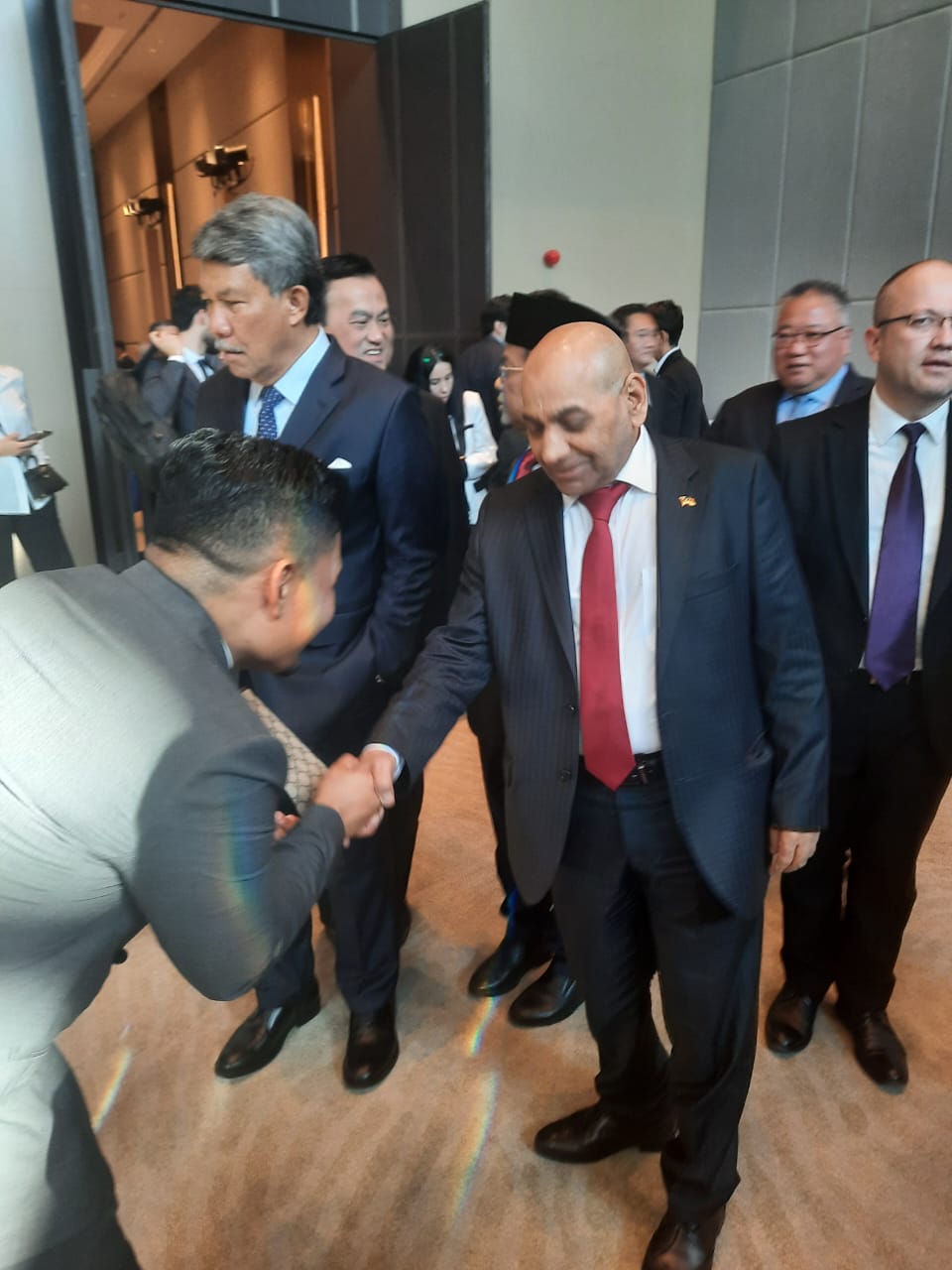 Foreign Minister of Malaysia Dato' Seri Mohamad Hassan greeted during his visit to Kazakhstan