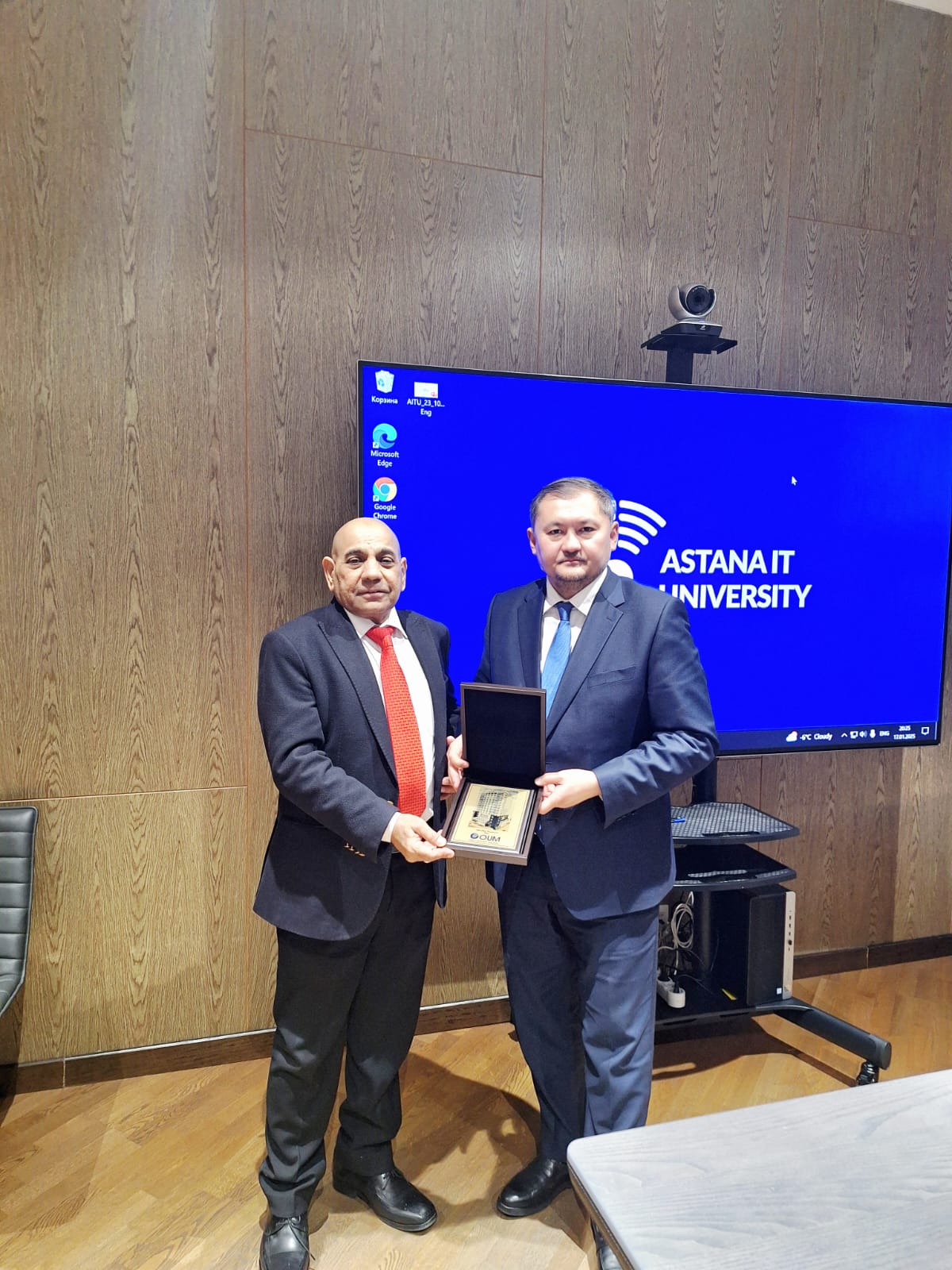 Courtesy visit to H.E. Mr. Sayasat, Minister of Science and Higher Education of Kazakhstan, Astana 2025